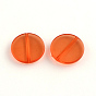Flat Round Transparent Acrylic Beads, 25x5mm, Hole: 2mm, about 200pcs/500g