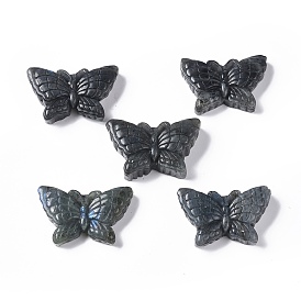 Natural Labradorite Cabochons, Butterfly
