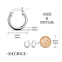 Серьги-кольца shegrace 925 из стерлингового серебра