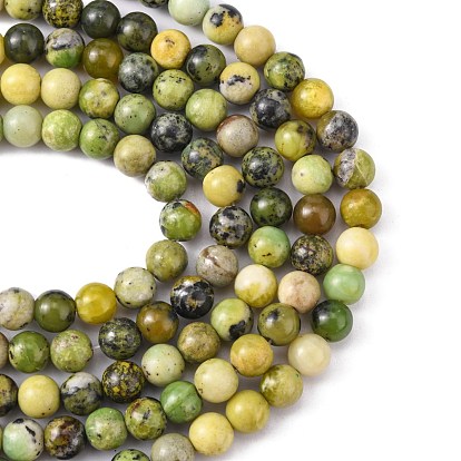 Brins de perles naturelles serpentine, ronde, 8mm, Trou: 1mm, 16 pouce