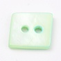 Natural Freshwater Shell Buttons, 2-Hole, Rhombus
