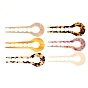 U-образные вилки для волос из ацетата целлюлозы (смола), старинные декоративные аксессуары для волос для женщин и девочек