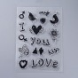 Silicone Stamps, for DIY Scrapbooking, Photo Album Decorative, Cards Making, Stamp Sheets, for Valentine's day
