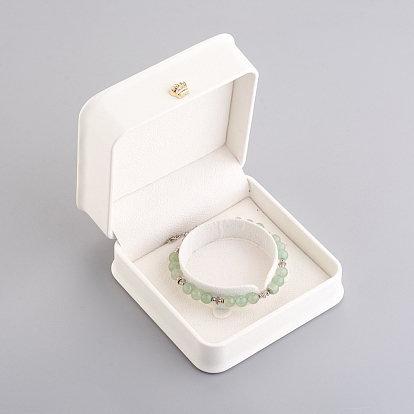 Кожаный браслет браслет подарочные коробки, с позолоченной железной короной и бархатом внутри, для свадьбы, футляр для хранения ювелирных изделий