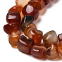 Natural Agate Beads Strands, Nuggets, Tumbled Stone, Dyed & Heated