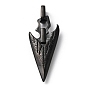 Revestimiento iónico (ip) 304 colgantes de acero inoxidable, amuleto de arma de flecha de punta de lanza
