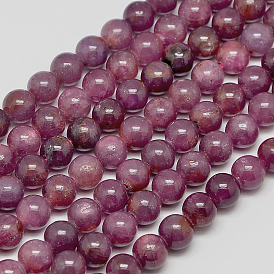 Natural Gemstone Ruby Round Beads Strands