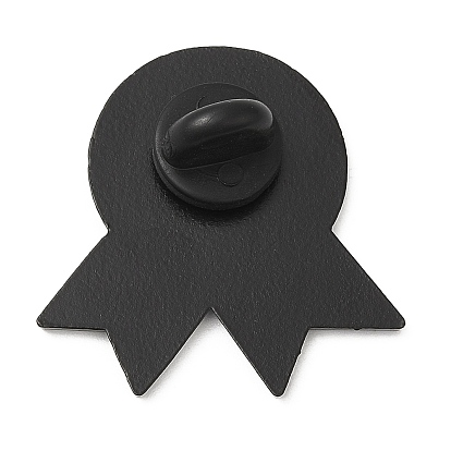 Dopamine Color Series Medal Enamel Pin, Electrophoresis Black Zinc Alloy Brooch for Backpack Clothes