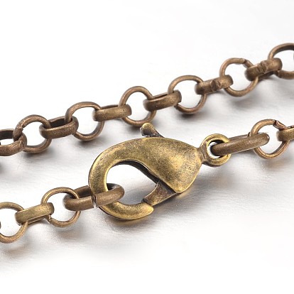Железный крест цепи цепочка Роло изготовление ожерелья