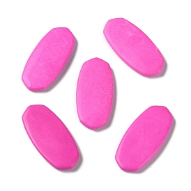 Dyed Natural Howlite Cabochons, Oval
