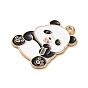 Alloy Pendant, Panda, Light Gold