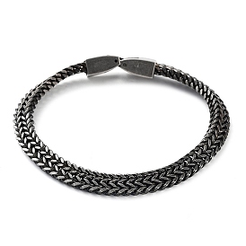 304 Stainless Steel Trendy Double Layer Chain Bracelets, Curb Chain Bracelets, Mens Jewelry Gifts