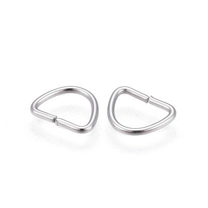 304 Stainless Steel D Rings, Buckle Clasps, For Webbing, Strapping Bags, Garment Accessories Findings, D Clasps