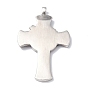 304 en acier inoxydable gros pendentifs, croix avec Jésus