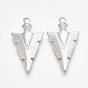 201 Stainless Steel Pointed Pendants, Arrow