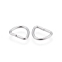 304 Stainless Steel D Rings, Buckle Clasps, For Webbing, Strapping Bags, Garment Accessories Findings, D Clasps