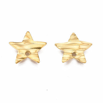 304 Stainless Steel Charms, Twist Star