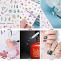 Nail Decals Stickers, Self-Adhesive Cat Mermaid Phrase Strawberry Nail Design Art, for Nail Toenails Tips Decorations