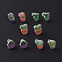 Acrylic Cute Plants Stud Earrings with Plastic Pins for Women