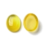 Cabochons en agate jaune naturelle, ovale