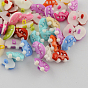 Acrylic Shank Buttons, Plastic Buttons, 1-Hole, Dyed, Car, 11x17x8mm, Hole: 3mm