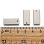304 Stainless Steel Stamping Blank Tag Pendants, Rectangle, 21x9x1mm, Hole: 1.5mm