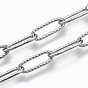 Ионное покрытие (ip) 304 цепочки из текстурированной нержавеющей стали для канцелярских скрепок, тянутые удлиненные кабельные цепи, пайки
