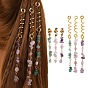 Alloy Dreadlocks Beads, Gemstone Braiding Hair Pendants Decoration Clips