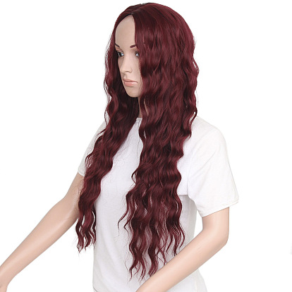 Длинные и кудрявые парики для женщин, синтетические парики, высокотемпературных париков
