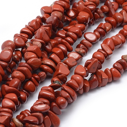 Natural Red Jasper Beads Strands, Chip