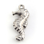 Sea Horse 201 Stainless Steel Pendants, 20x9.5x3.5mm, Hole: 1.5mm
