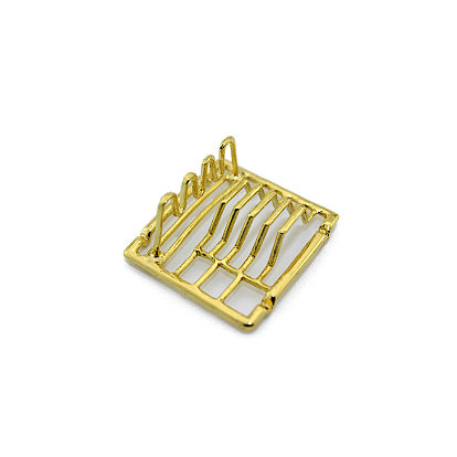Mini Alloy Dish Drying Rack, for Dollhouse Accessories Pretending Prop Decorations