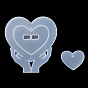 Сердце/Луна/Дельфин фоторамка украшение дисплея DIY силиконовые формы кабошон, формы для литья смолы, для уф-смолы, изготовление изделий из эпоксидной смолы