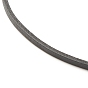 Fabricación de collar de cordón de gargantilla de cuero de bricolaje, con 304 prolongador de cadena de acero inoxidable