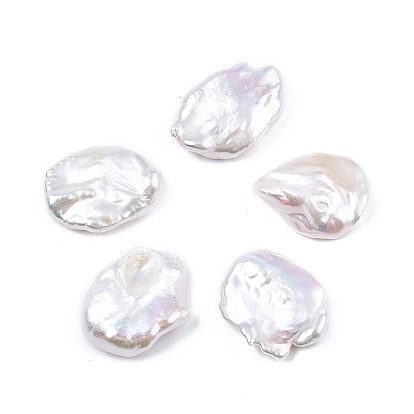 Perlas de perlas naturales keshi, perlas de agua dulce, perlas barrocas, sin agujero / sin perforar, pepitas