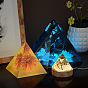 Moldes de exhibición de silicona diy pirámide, moldes de resina, para resina uv, fabricación de joyas de resina epoxi