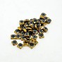 Electroplate Non-magnetic Synthetic Hematite Beads Strands, Faceted Square, 4x4x2mm, Hole: 1mm, about 210pcs/strand, 15.7 inch