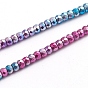 Galvaniques perles d'hématite synthétique non magnétique brins, plein plaqué, rondelle, facette