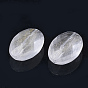 Transparent Acrylic Beads, Glitter Beads, Faceted, Oval