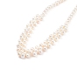 Grade A Natural Pearl Beads Bib Necklace for Teen Girl Women