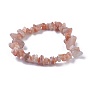 Perles de pierres précieuses naturelles s'étendent bracelets, avec du fil de cristal élastique coréen