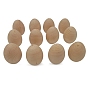 Decoraciones de exhibición de huevos simulados de madera sin terminar, para manualidades de pintura de huevos de pascua