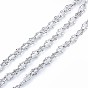 Alloy Oval Link Chains, with Spool, Cadmium Free & Nickel Free & Lead Free, Unwelded
