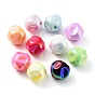 Placage uv perles acryliques opaques, iridescent, perles lumineuses, brillent dans le noir, figue