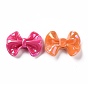 Perles acryliques imitation coquillage opaques, bowknot