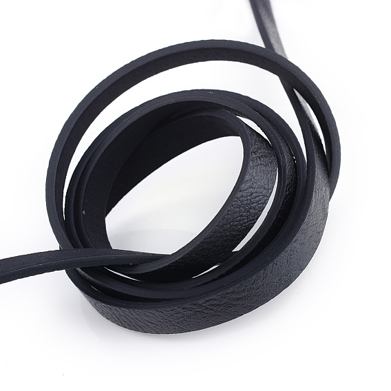 Imitation Leather Cords, with Back in Random Color