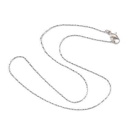 Латунные коронки ожерелья, с латунными карабин-лобстерами , тонкая цепь, 14.9 дюйм