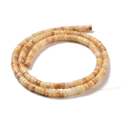 Natural Magnesite Beads Strands, Flat Round/Disc