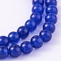 Dyed Natural Jade Round Bead Strands