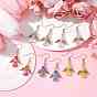 Heart Fairy Acrylic & Alloy Dangle Earrings